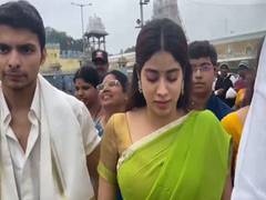 
      
      Janhvi Kapoor visits Tirumala temple
      
      