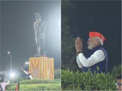 
      
      PM Modi paid floral tributes to Subhash Chandra Bose's statue 
      
      