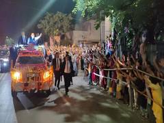 
      
      Gujarat polls: Petal shower, Modi chants at PM roadshow
      
      