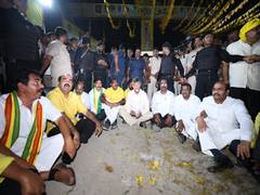 
      
      TDP chief Chandrababu Naidu stopped by police in Eluru district
      
      