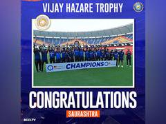 
      
      Sheldon's ton powers Saurashtra to second Vijay Hazare Trophy
      
      