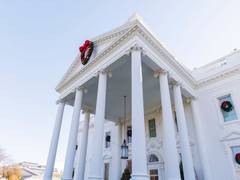
      
      White House's holiday decorations on theme 'We the People'
      
      