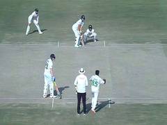 
      
      Joe Root bats left-handed during England's first Test against Pak
      
      