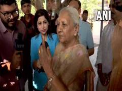 
      
      UP Governor Anandiben Patel votes in Ahmedabad
      
      
