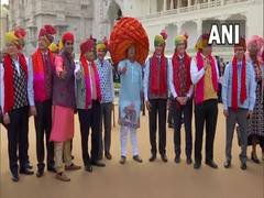 
      
      G20 countries delegates experience vibrant Rajasthani tradition
      
      