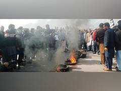 
      
      Massive protests erupt in PoK's Muzaffarabad
      
      