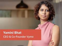 
      
      Vymo's Yamini Bhat recognized in BW Disrupt 40 under 40 
      
      