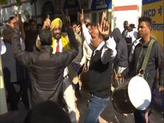 
      
      Delhi civic polls: Celebrations at AAP office after trends...
      
      