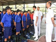 
      
      Indian Navy's Chief of Personnel visits INS Chilka
      
      