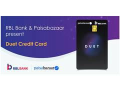 
      
      Paisabazaar, RBL Bank launch 'Duet Credit Card'
      
      