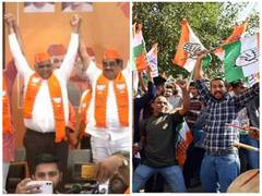 
      
      BJP wins 156 seats in Gujarat, Congress gets 40 in Himachal
      
      
