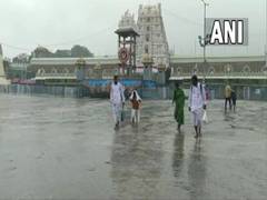 
      
      Cyclone Mandous : Tirupati Temple premises waterlogged
      
      