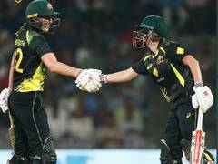 
      
      Mooney, McGrath fifties power Australia to 187/1 against India 
      
      