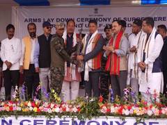
      
      1,179 Bru-Reang militants lay down arms in Assam's Hailakandi
      
      