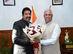 
      
      Himachal Deputy CM Mukesh Agnihotri calls on Governor Arlekar 
      
      