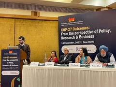 
      
      TERI's Outreach on 'Challenges and Opportunities from COP27
      
      