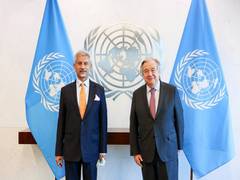 
      
      Jaishankar discusses India's G20 Presidency with UN chief
      
      