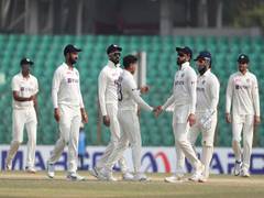 
      
      India win 1st test against Bangaldesh, takes 1-0 lead
      
      