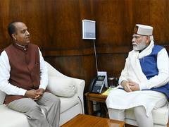 
      
      Former Himachal CM Jairam Thakur calls on PM Modi in Delhi
      
      