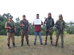 
      
      One active ULFA-I cadre caught by Assam Rifles
      
      