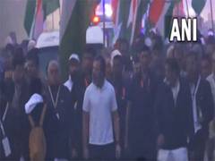 
      
      Congress's Bharat Jodo Yatra resumes from Nuh in Haryana
      
      