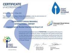 
      
      Mumbai airport achieves Highest Level 4+ for sustainability
      
      