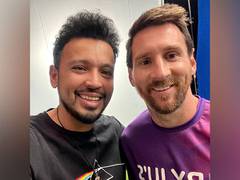 
      
      Photographer Rohan Shrestha shoots with Lionel Messi
      
      