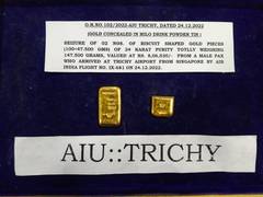 
      
      Tamil Nadu: Customs seize gold biscuits worth Rs 8 lakhs
      
      
