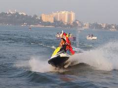 
      
      MP tourism organises Santa Claus water scooter ride in Bhopal
      
      