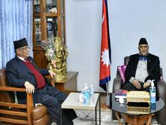 
      
      Prachanda accuses Deuba of backing off from promises
      
      