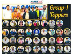 
      
      AKS IAS Academy, Hyderabad bagged RANK 1, RANK 2 in APPSC results
      
      