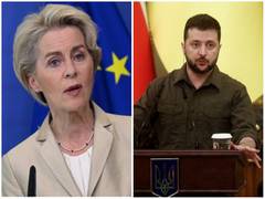 
      
      Zelenskyy expresses gratitude to  Leyen for EU support
      
      