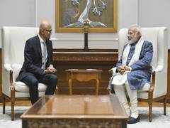 
      
      Microsoft chief Satya Nadella meets PM Modi
      
      