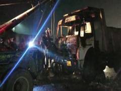 
      
      Dragged for 500m, man charred to death after truck hits scooter 
      
      