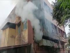 
      
      Fire breaks out in Hyderabad hotel, one dead
      
      