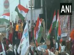 
      
      Colourful processions mark Bharat Jodo Yatra in Haryana's Karnal
      
      