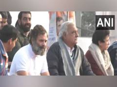 
      
      Amid Bharat Jodo Yatra in Karnal, Rahul Gandhi watches Kabbadi match
      
      