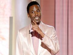 
      
      Golden Globe: Host Jerrod Carmichael opens awards gala with a roa
      
      