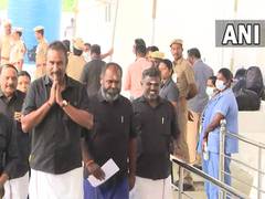 
      
      AIADMK MLAs reach Assembly in black shirts but OPS in white
      
      