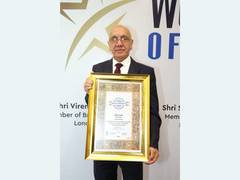 
      
      Virendra Sharma get felicitated with Bharat Kirtimaan Alankaran
      
      
