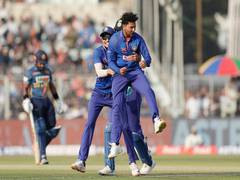 
      
      Kuldeep Yadav completes 200 international wickets
      
      