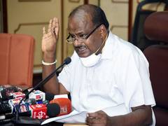 
      
      Kumaraswamy accuses K'taka HM of trying to 