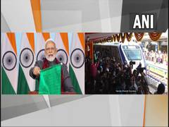 
      
      PM Modi flags off Vande Bharat Express
      
      