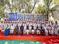 
      
      Gujarat: Amit Shah inaugurates Scout Guide Niwas
      
      