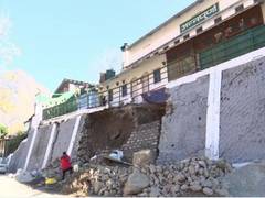 
      
      Uttarakhand: Wall collapse in Joshimath's Marwari village
      
      