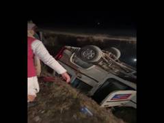 
      
      Union Min convoy car meets accident, several cops injured
      
      