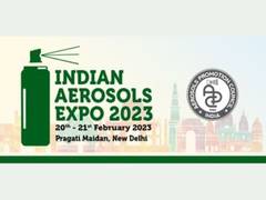 
      
      5th Indian Aerosols Expo 2023 to be held from 20 to 21 Feb
      
      
