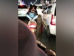 
      
      UP: Viral Video shows duo hugging on 2-wheeler in Hazratganj
      
      