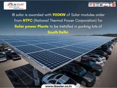 
      
      IB Solar supplies solar panels for 25 SDMC Parking lots with NTPC
      
      