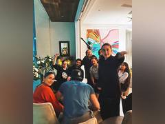 
      
      Alia, Ranbir, Kareena, Saif poses for 